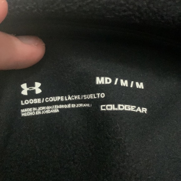 Wonems Under armor fleece Big logo gradient flock hoodie - Picture 5 of 5